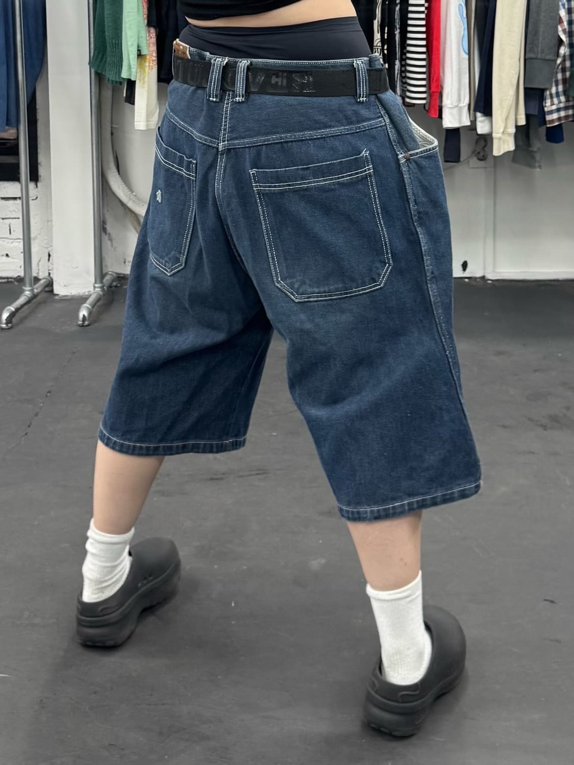 로카웨어 스몰로고 오버핏 버뮤다팬츠 상품이미지2