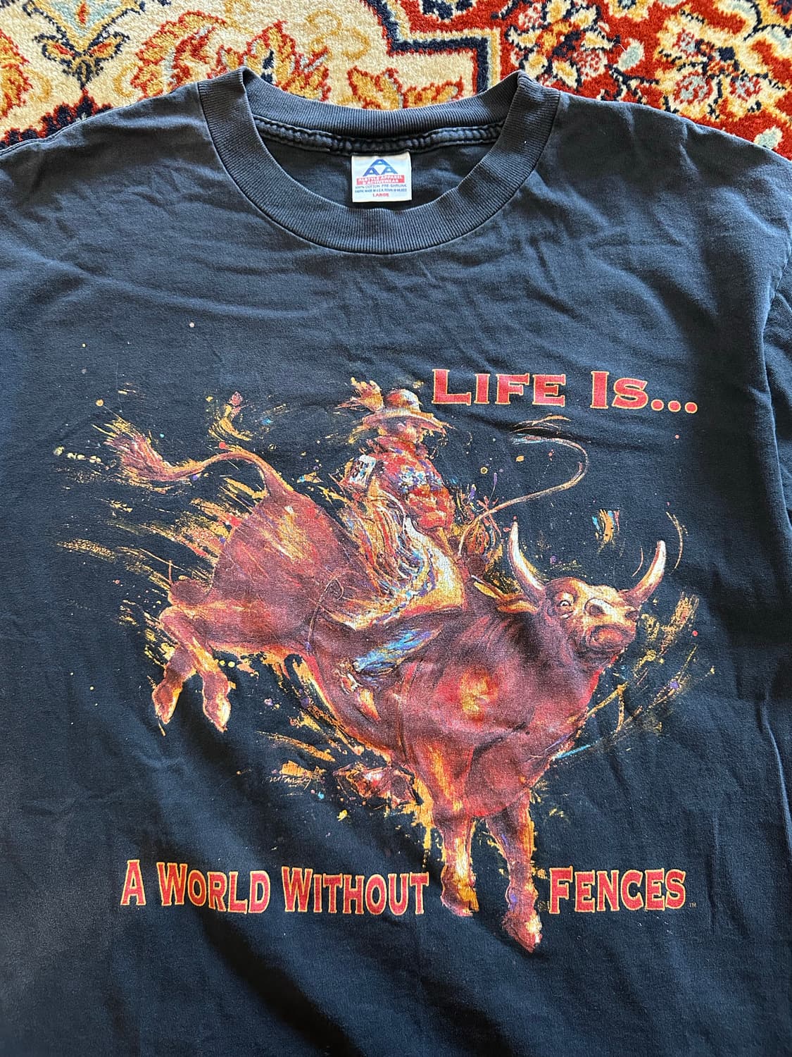 00s 카우보이 로데오 아트웍티 -XL 상품이미지2