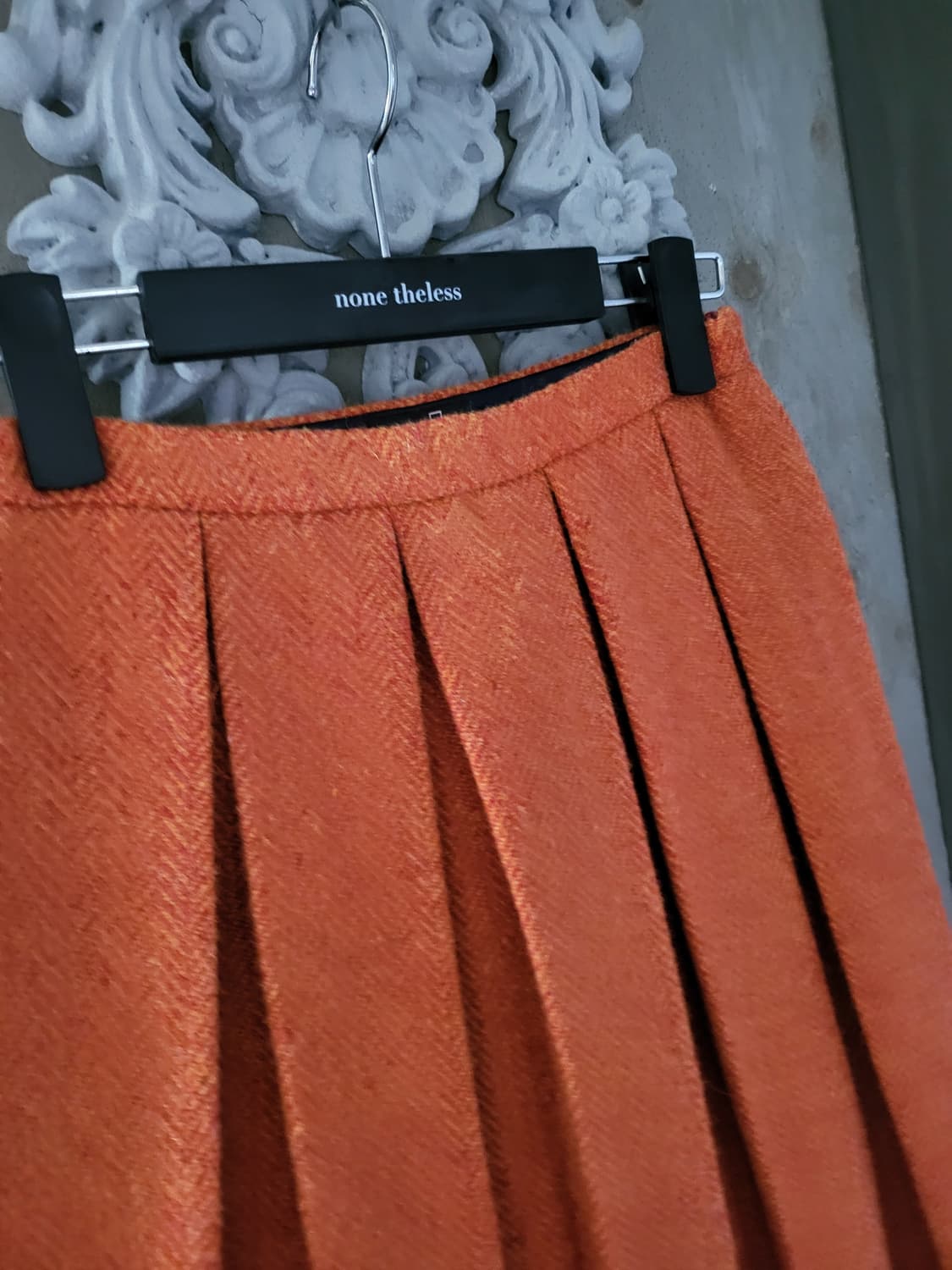 영국브랜드 하우스오브홀랜드 트위드 플리츠 스커트 Harris Tweed  상품이미지5