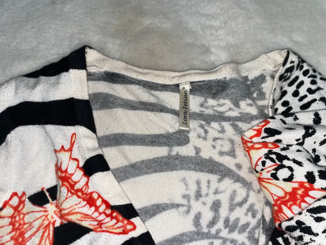 Reopard crop cardigan 상품이미지4