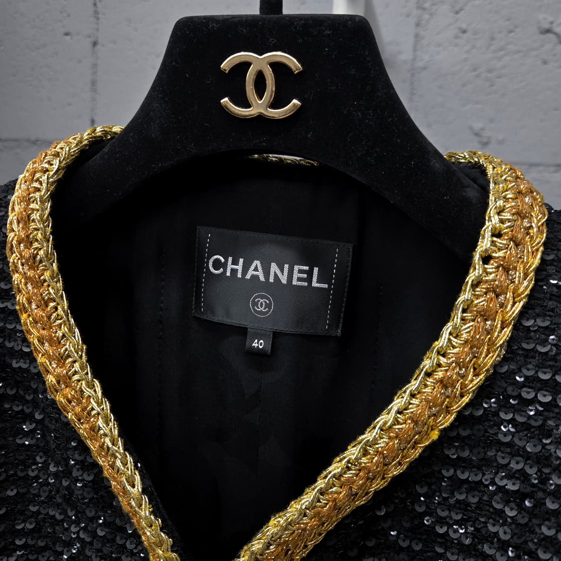 백화점판 / 샤넬 CC 스팽글 자켓 40 상품이미지4