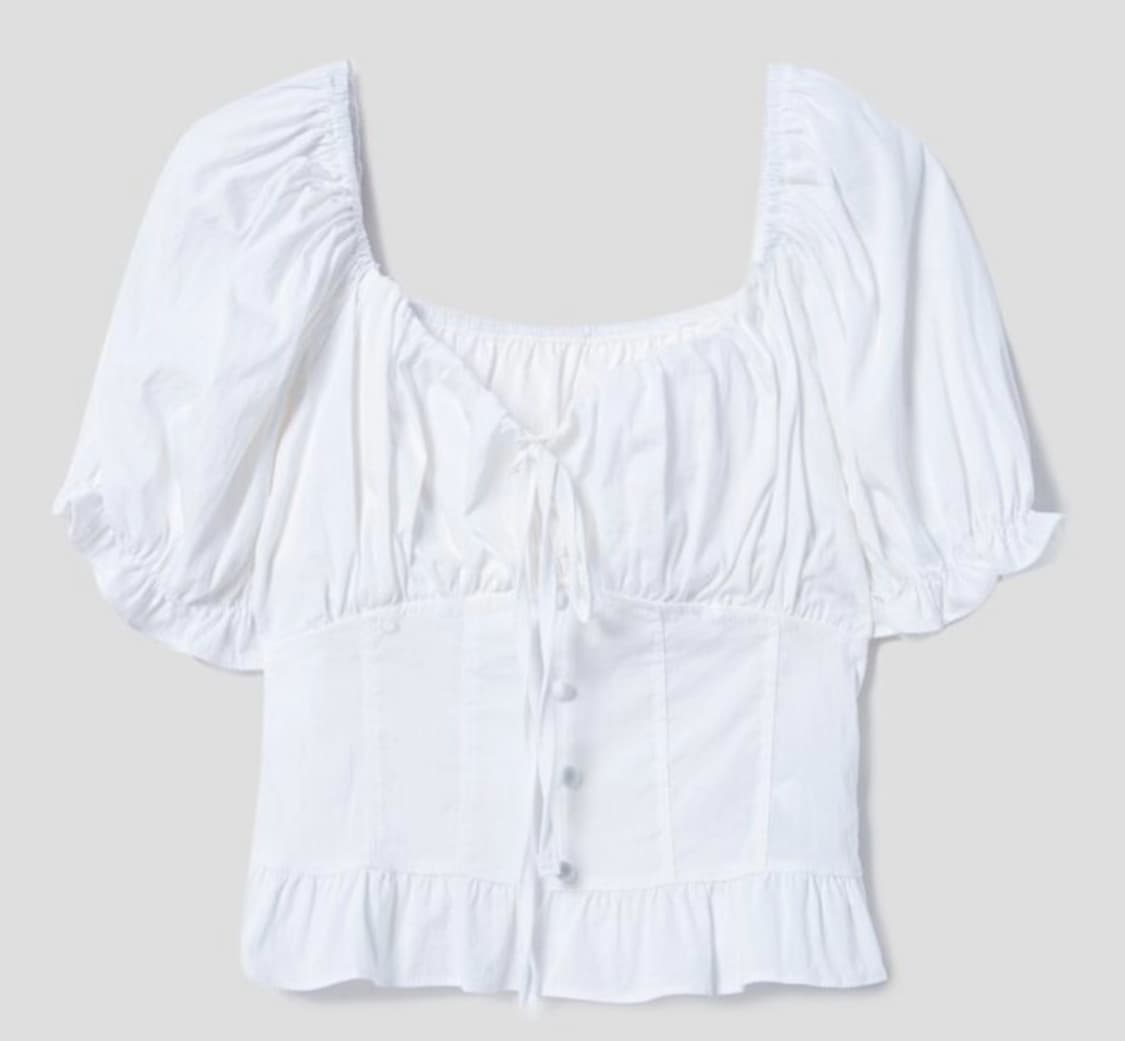 8seconds 아이보리 스퀘어 넥 블라우스 상품이미지1