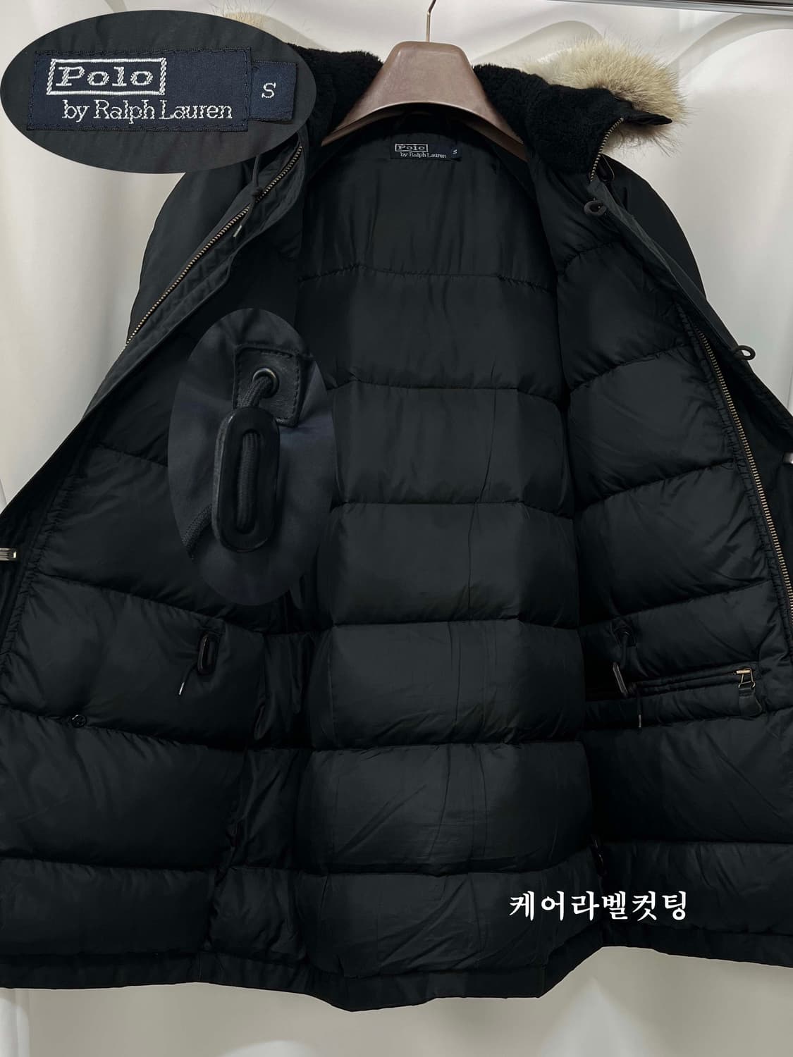폴로 랄프로렌 N3B 블랙 코요테퍼 스노클 다운 파카 자켓 상품이미지3