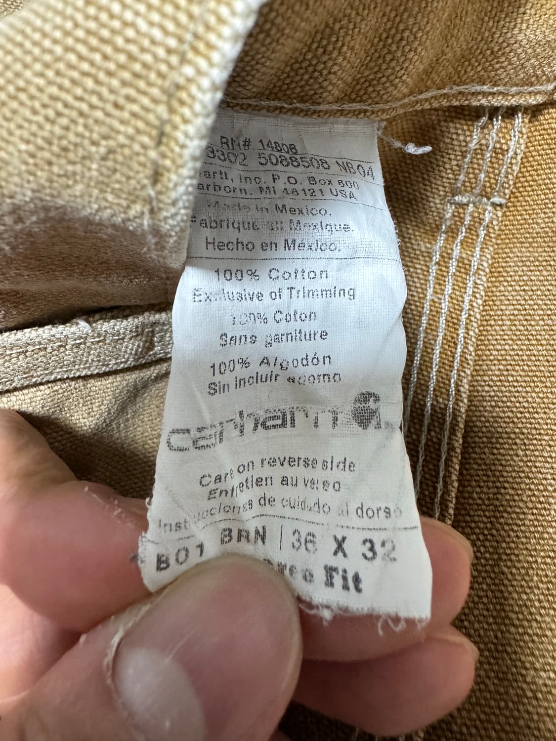 칼하트 더블니 b01 36x32 상품이미지3