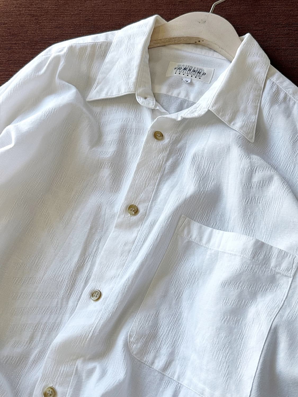 Jacquard light cotton H/S shirt 상품이미지1