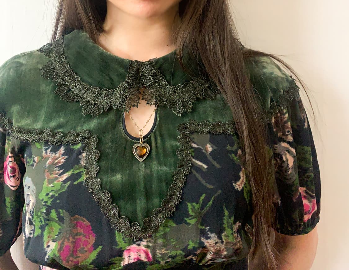 [US4] 안나수이 2017 F/W 플로럴 실크 드레스 상품이미지9