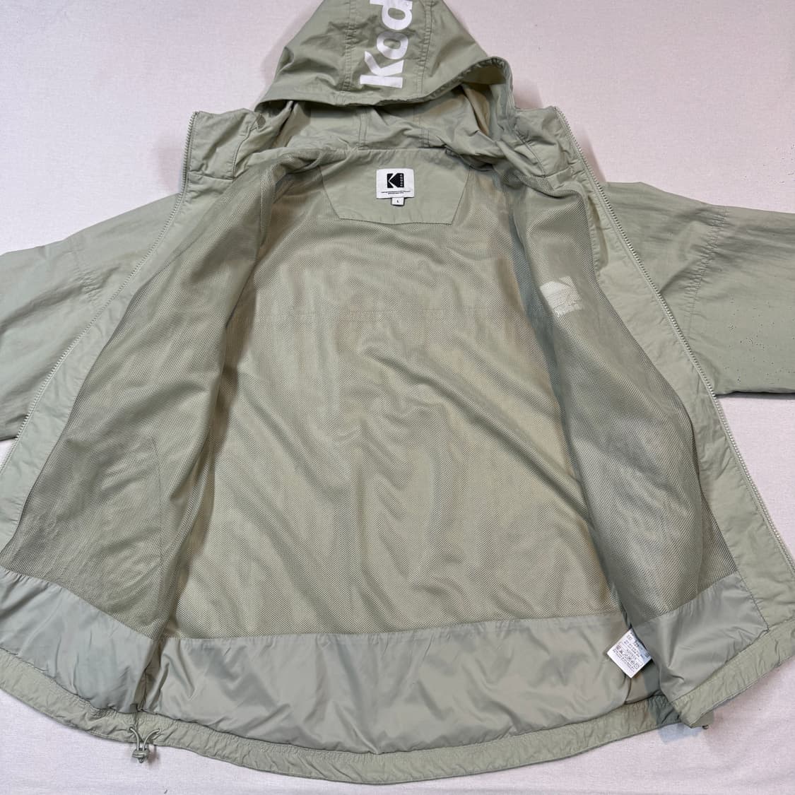 L) 코닥 어패럴 후드 바람막이 자켓 2way지퍼 상품이미지6
