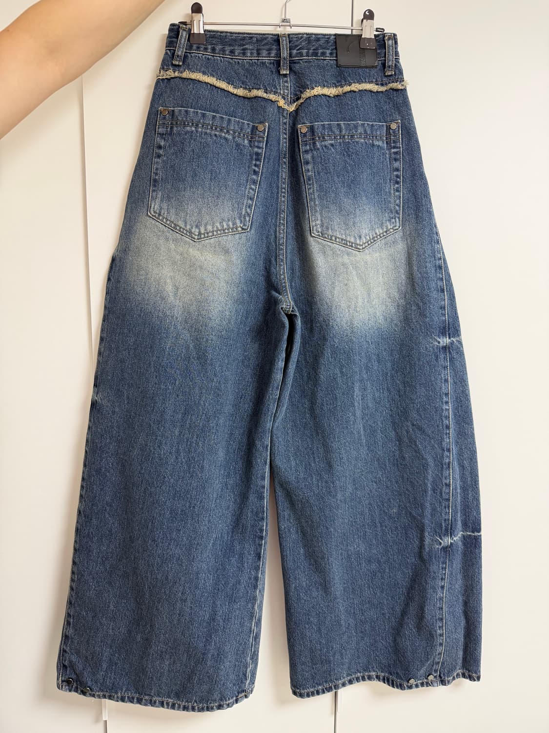 트리밍버드 투웨이 핏 벌룬 데님팬츠 다크인디고 1사이즈 상품이미지2