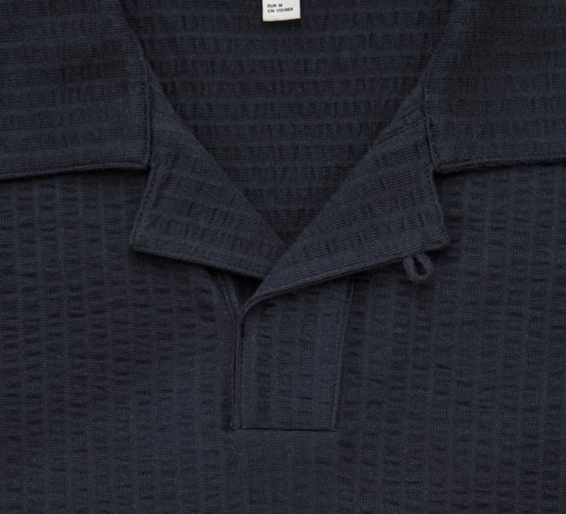 Cos 코스 캠프 카라 시어서커 코튼  PK 반팔 티셔츠 상품이미지3