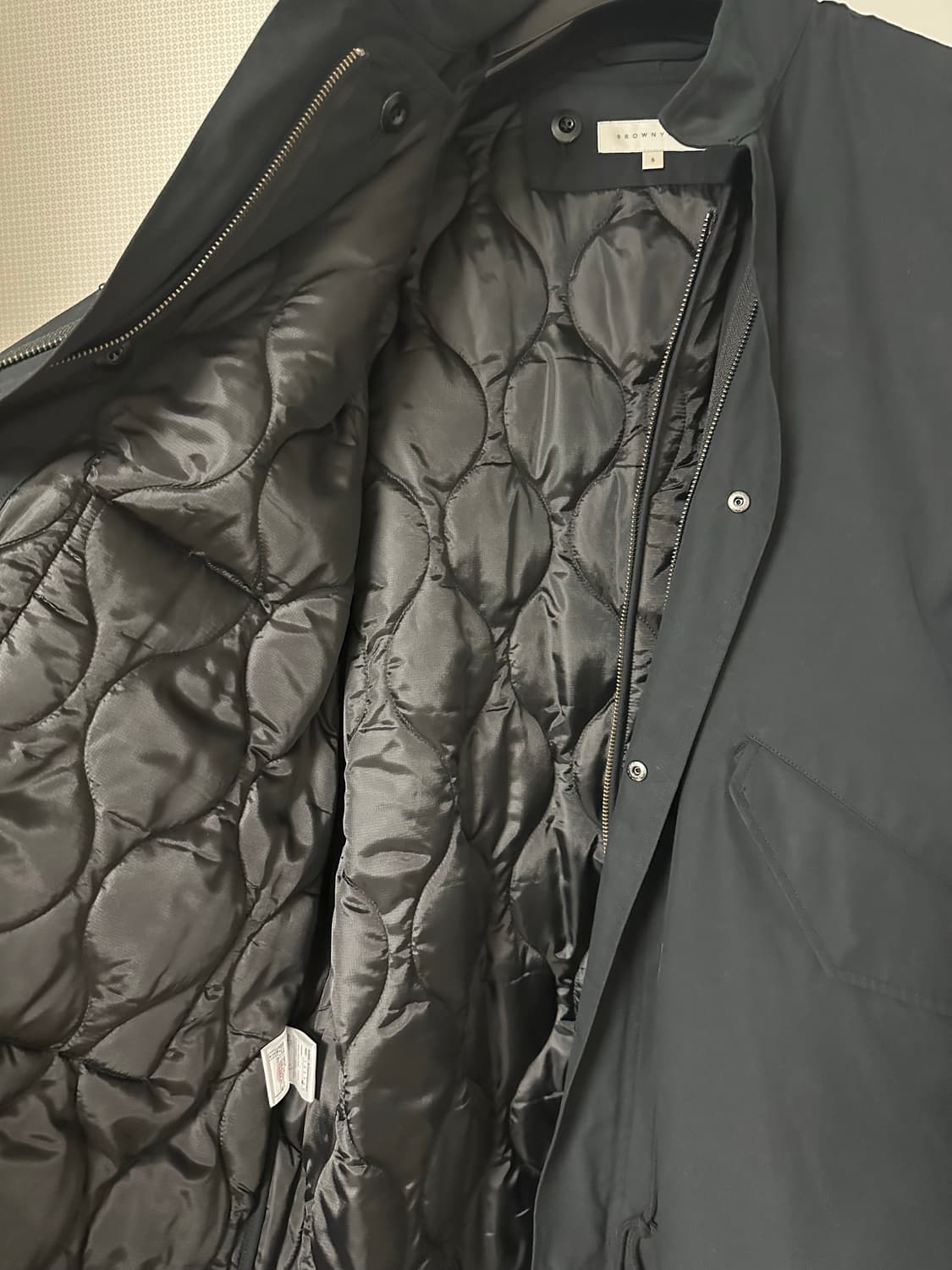 브라운야드 22fw 에센셜 파카 블랙 5사이즈 판매 상품이미지7