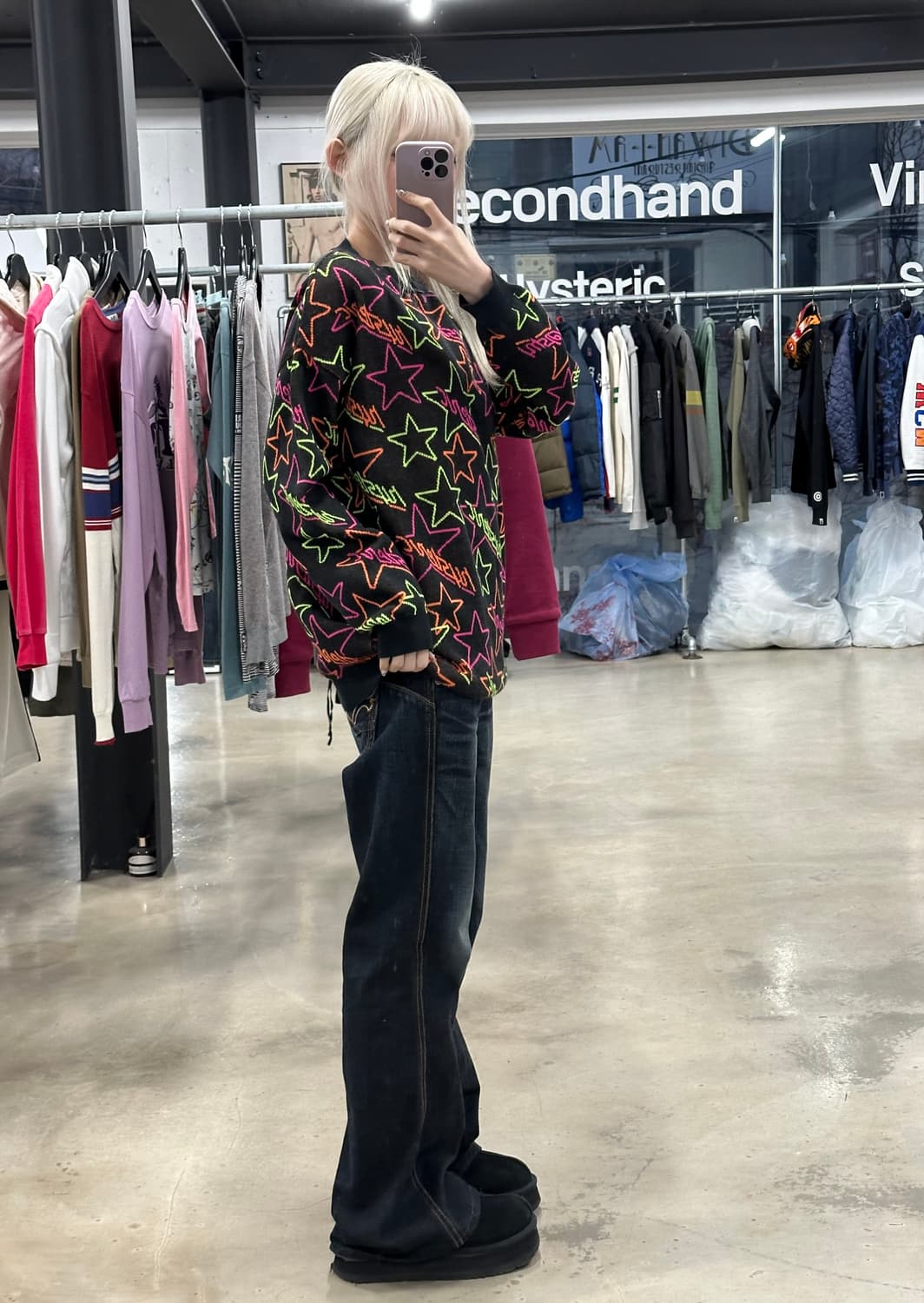 히스테릭 글래머 별 니트 스웨터 상품이미지3