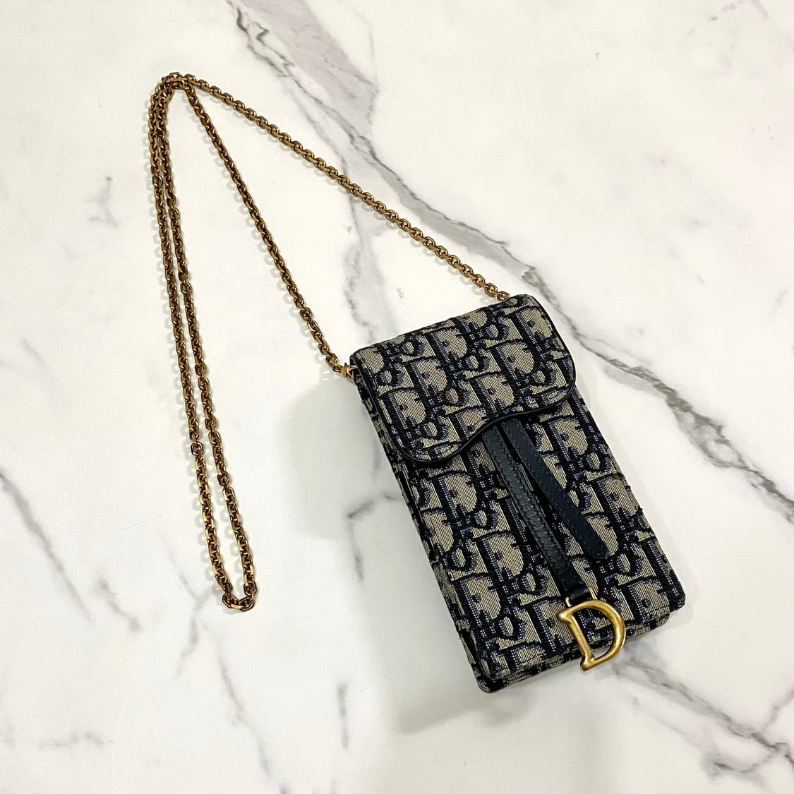 디올 새들 오블리크 자카드 버티컬 파우치 휴대폰 가방 상품이미지10