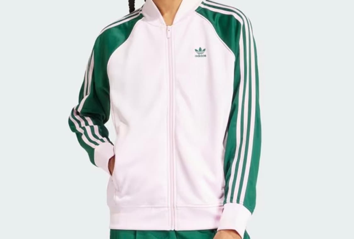 아디다스 sst 트랙탑 크림/초록색 상품이미지1