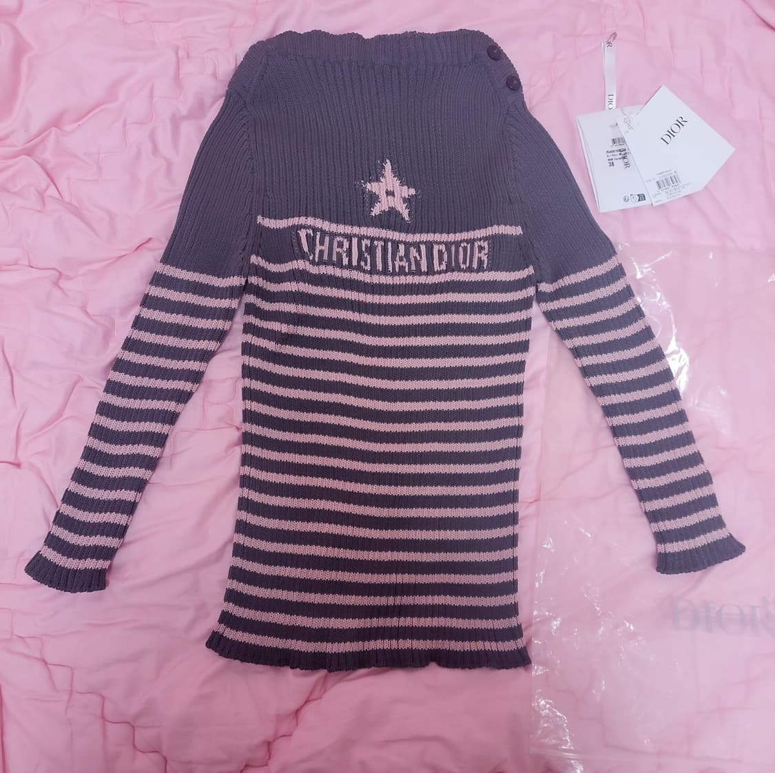 정품)급처새상품!디올 리비에라 Dioriviera 별 로고 니트 스웨터 상품이미지1