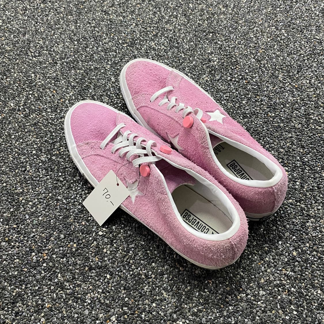 컨버스 원스타 핑크 스웨이드 스니커즈 b3397 상품이미지2