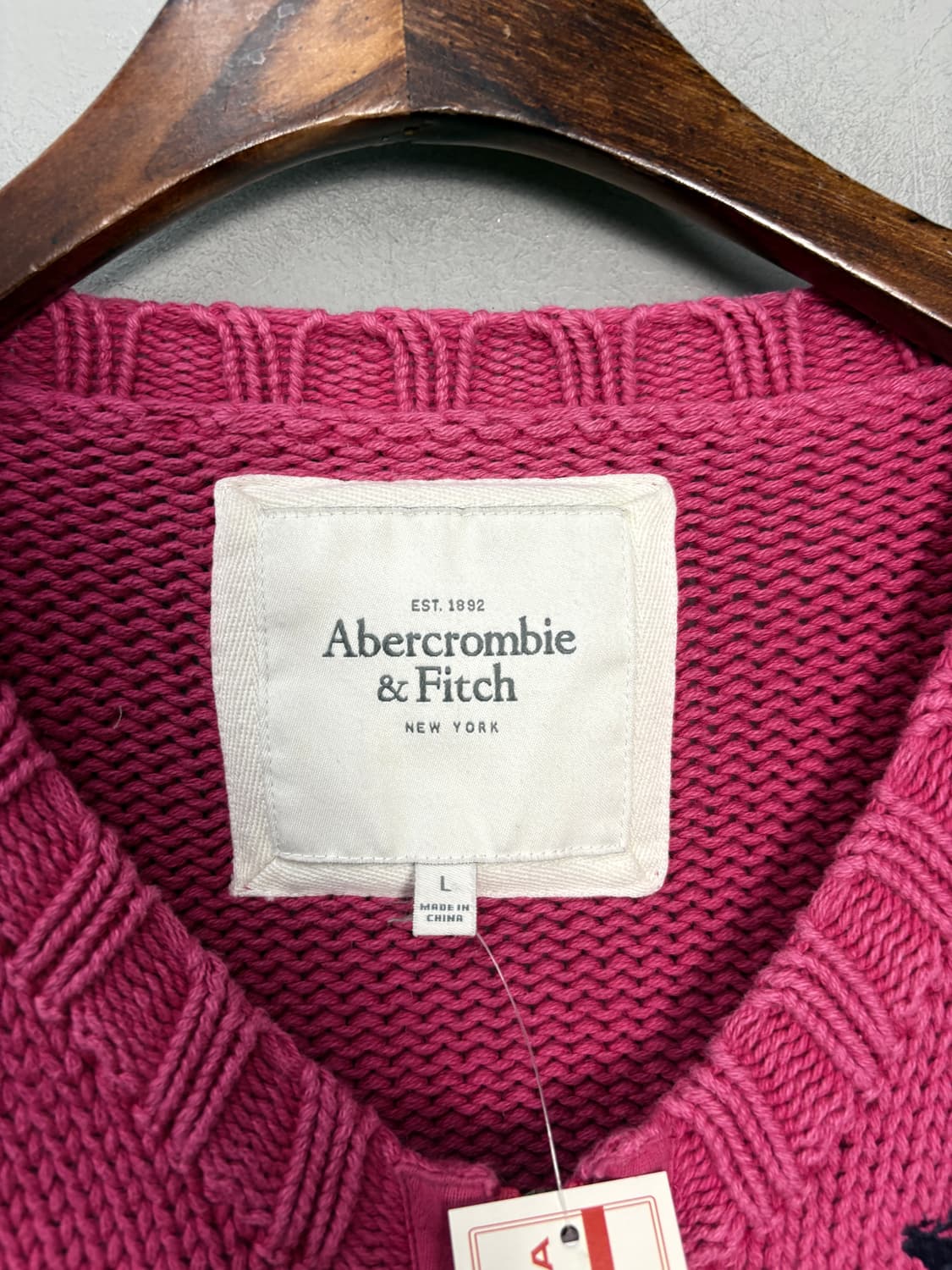 아베크롬비 y2k 투웨이 니트집업 A3630 상품이미지5