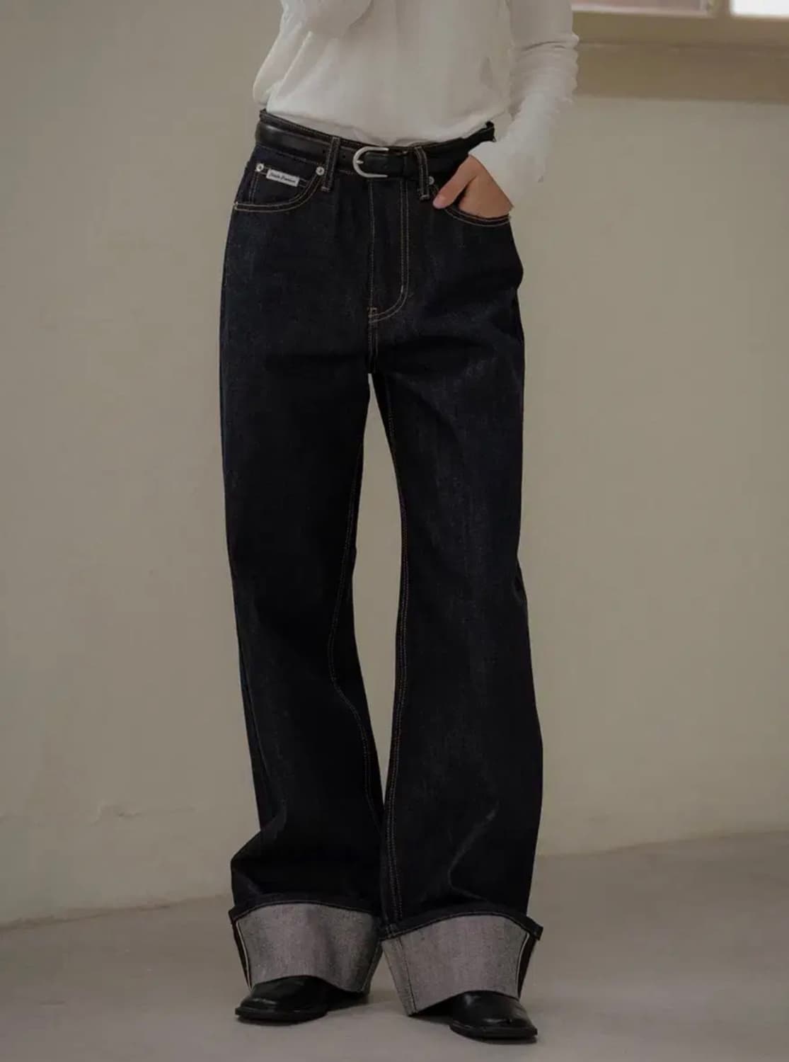 [미 시착 새 상품] 틸아이다이 셀비지 생지데님 s 상품이미지1