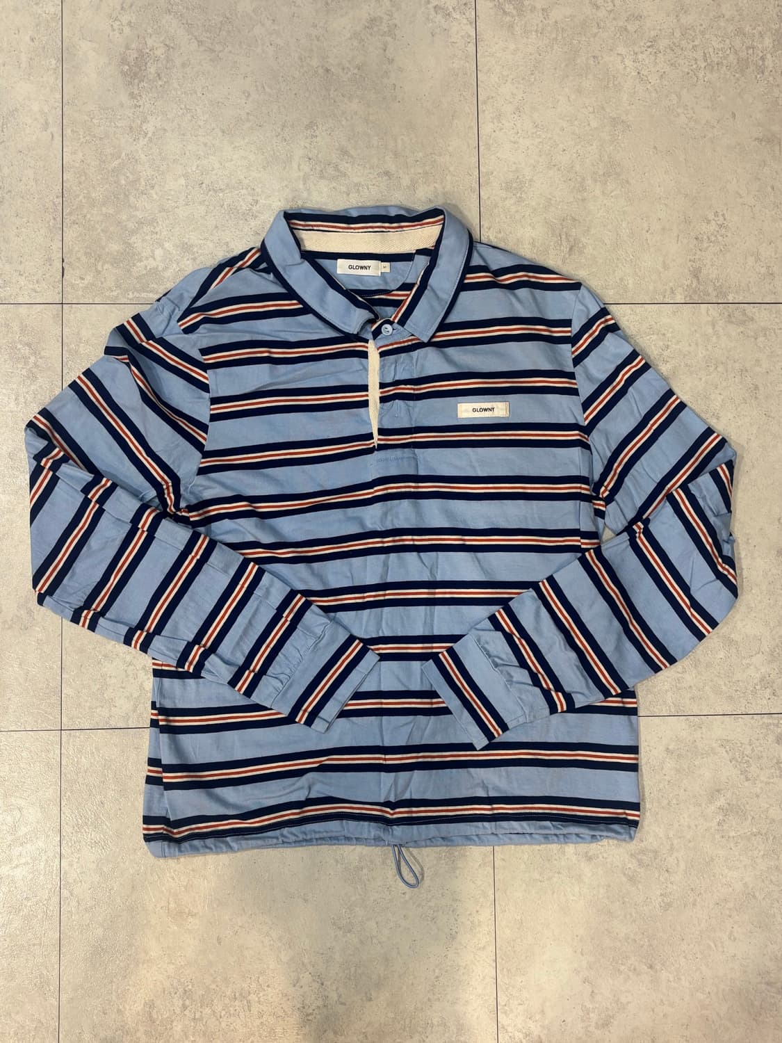 글로니) Terry PK Long Sleeve Blue M 상품이미지4