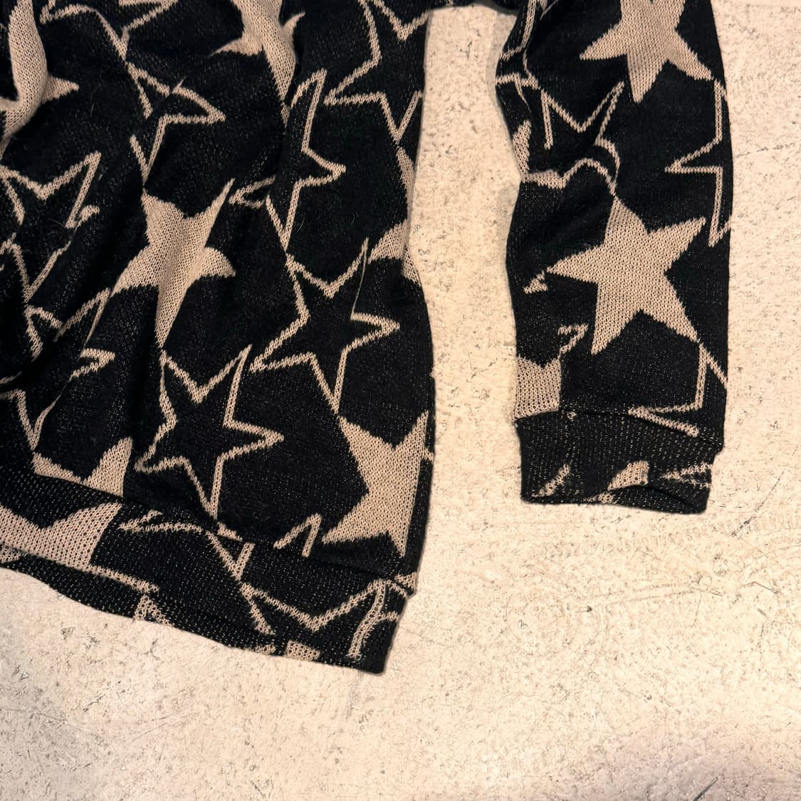 별 패턴 루즈 니트 상품이미지5