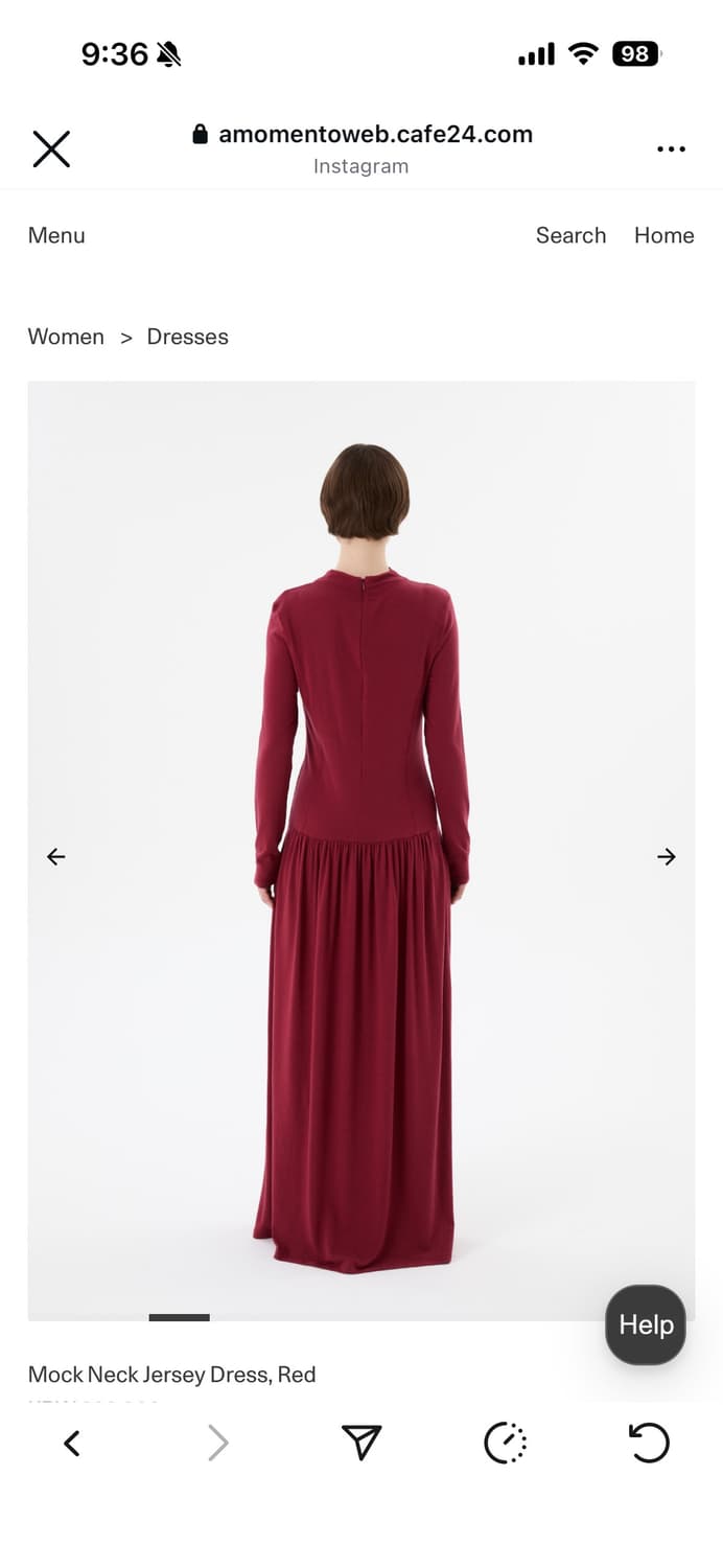 아모멘토 모크넥 드레스 새상품 상품이미지2