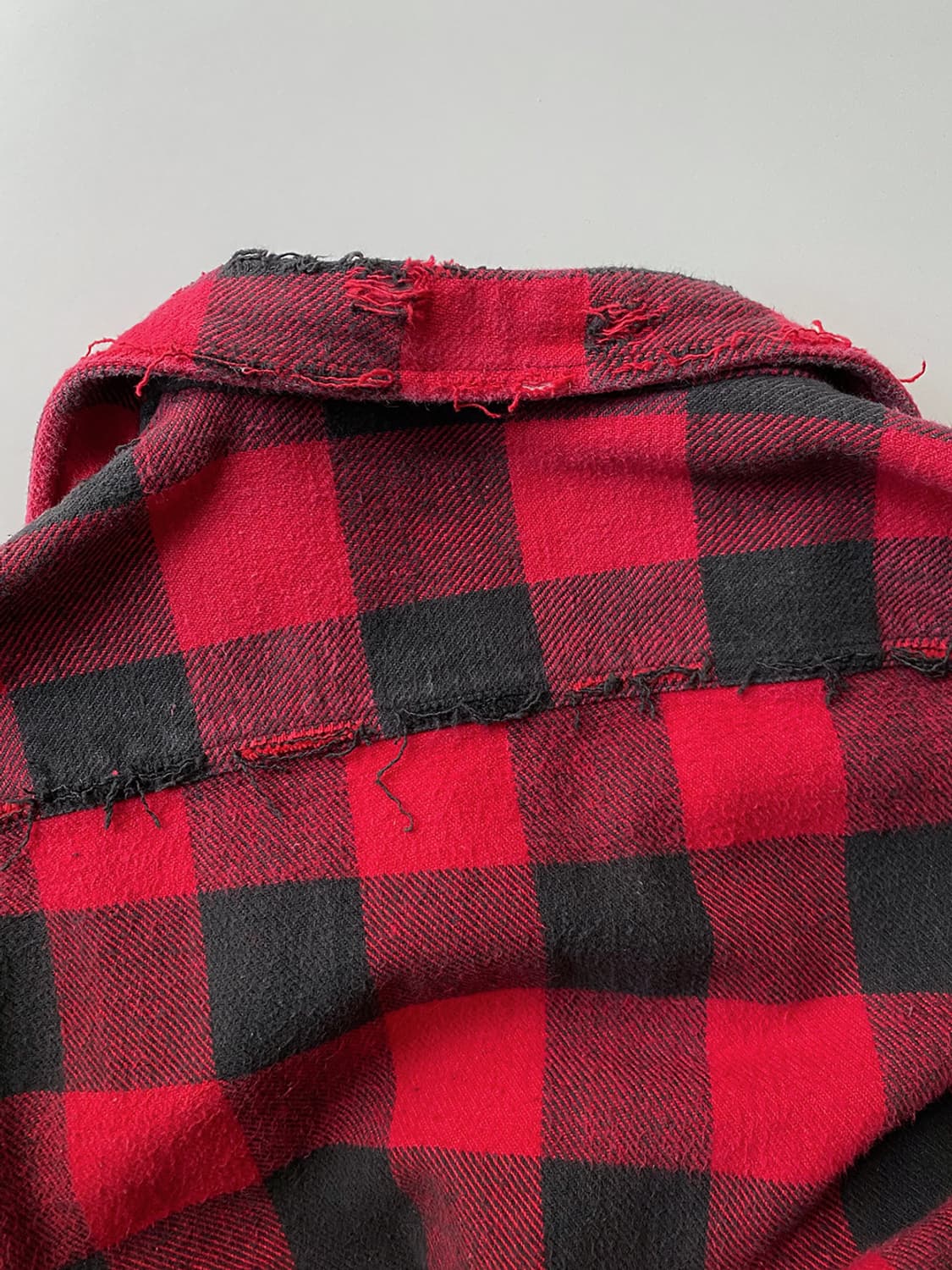 60s 빈티지 Bud Berma 디스트로이드 플란넬 셔츠 상품이미지10