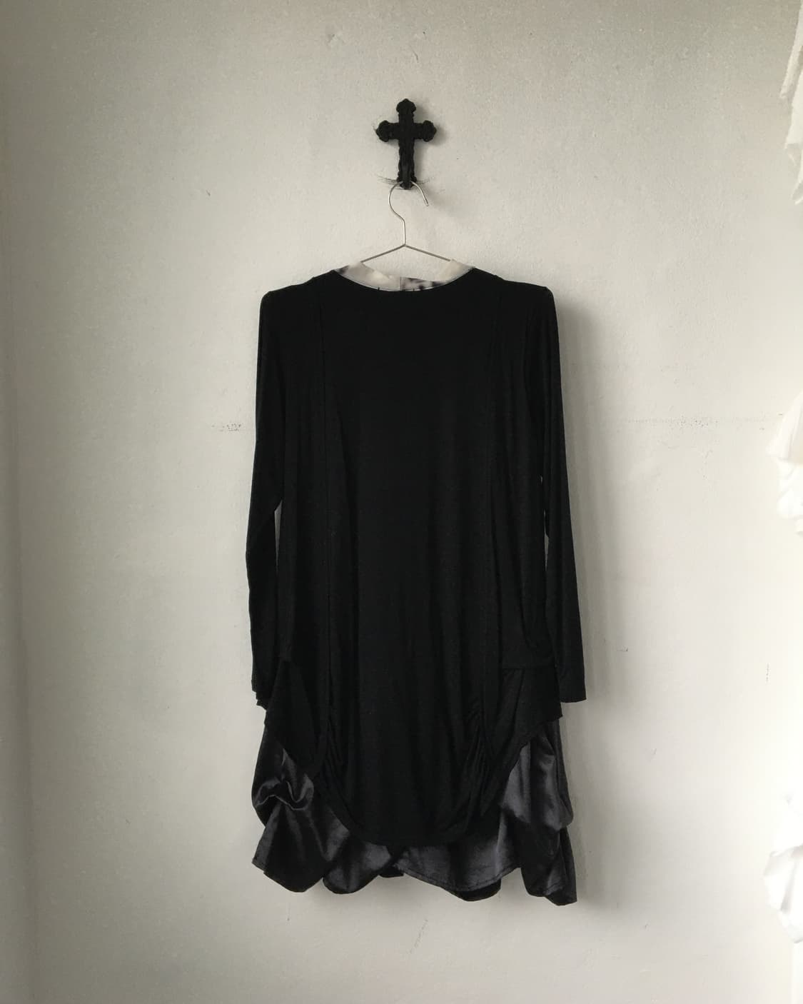 Dyed drape cardigan layered sleeve 상품이미지3