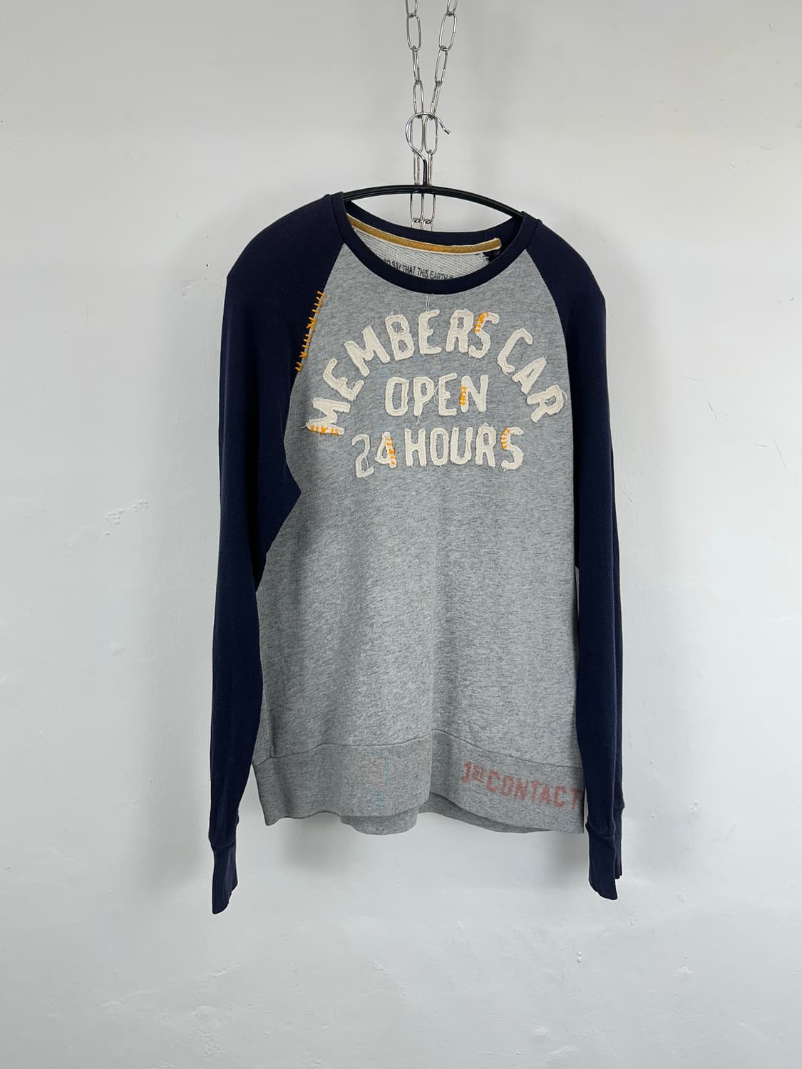 JPN Stitched Letter Raglan Sleeve 상품이미지3