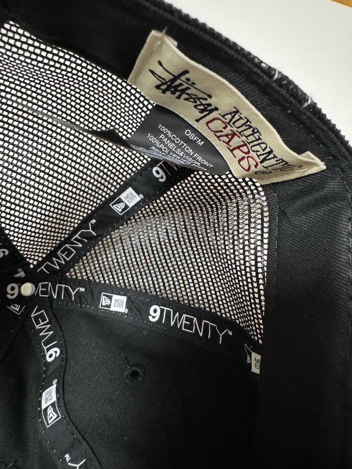 스투시 뉴에라 블랙 트러커 볼캡 모자 판매합니다! 상품이미지5