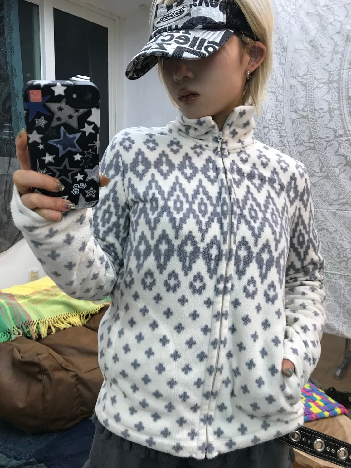 유니클로 여성 에스닉 후리스  상품이미지1