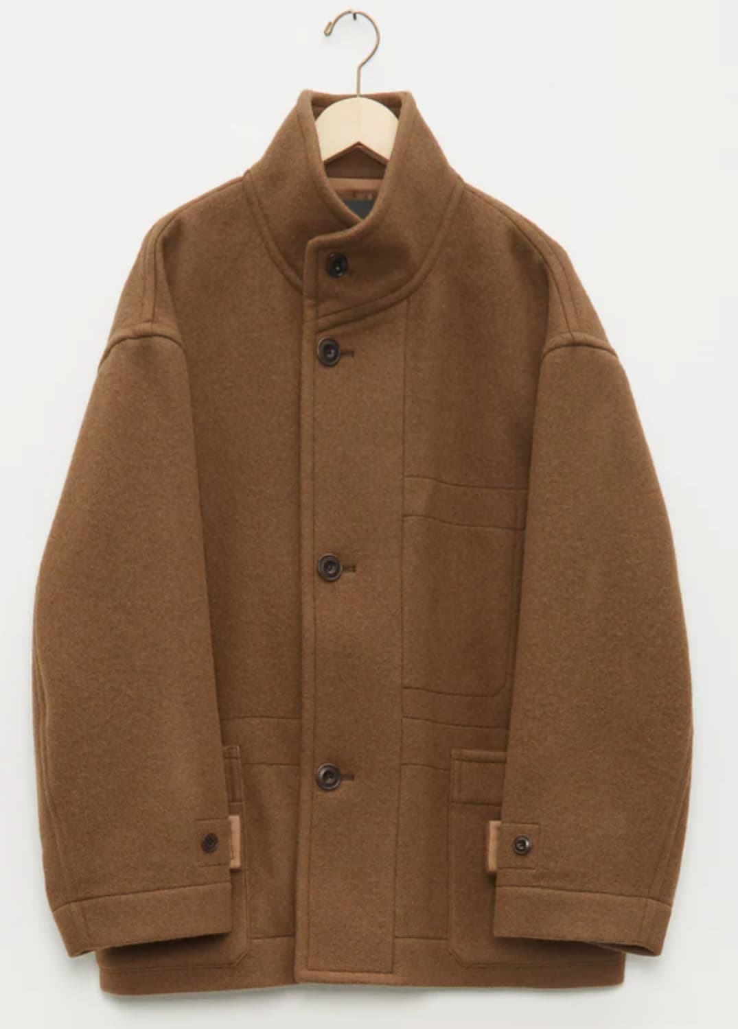 르메르 BOXY DUFFLE 코트 브라운 50 상품이미지1