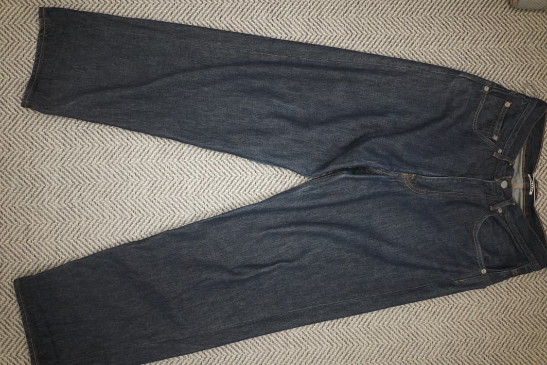 오라리 하드트위스트 와이드 데님 팬츠 인디고 상품이미지5