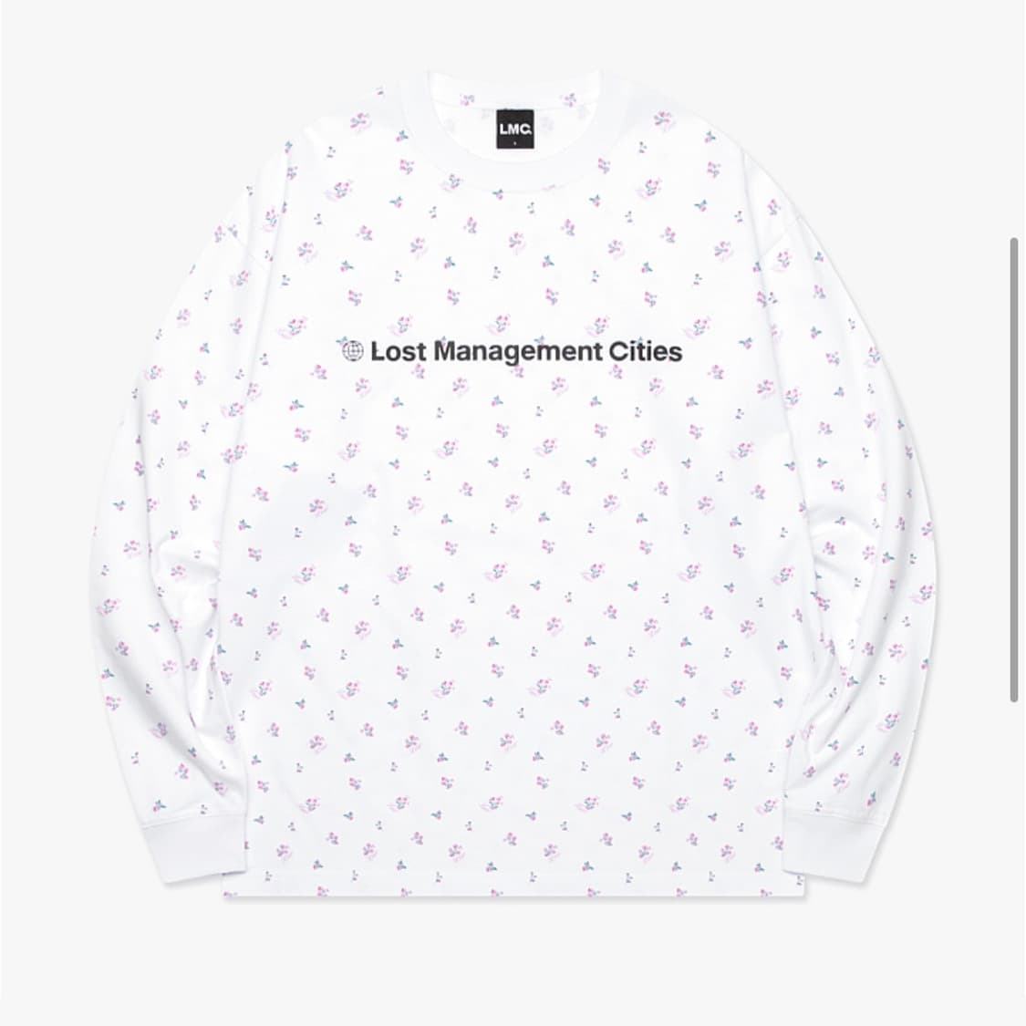 FN OG LONG SLV TEE flower white [L size] 상품이미지2