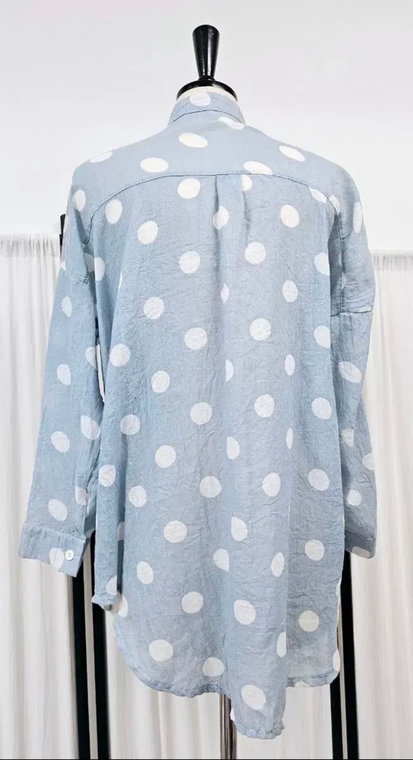 도쿄 땡땡이 도트 셔츠👔 너드 모리 지구샵 st 일본 빈티지 대장템 상품이미지3