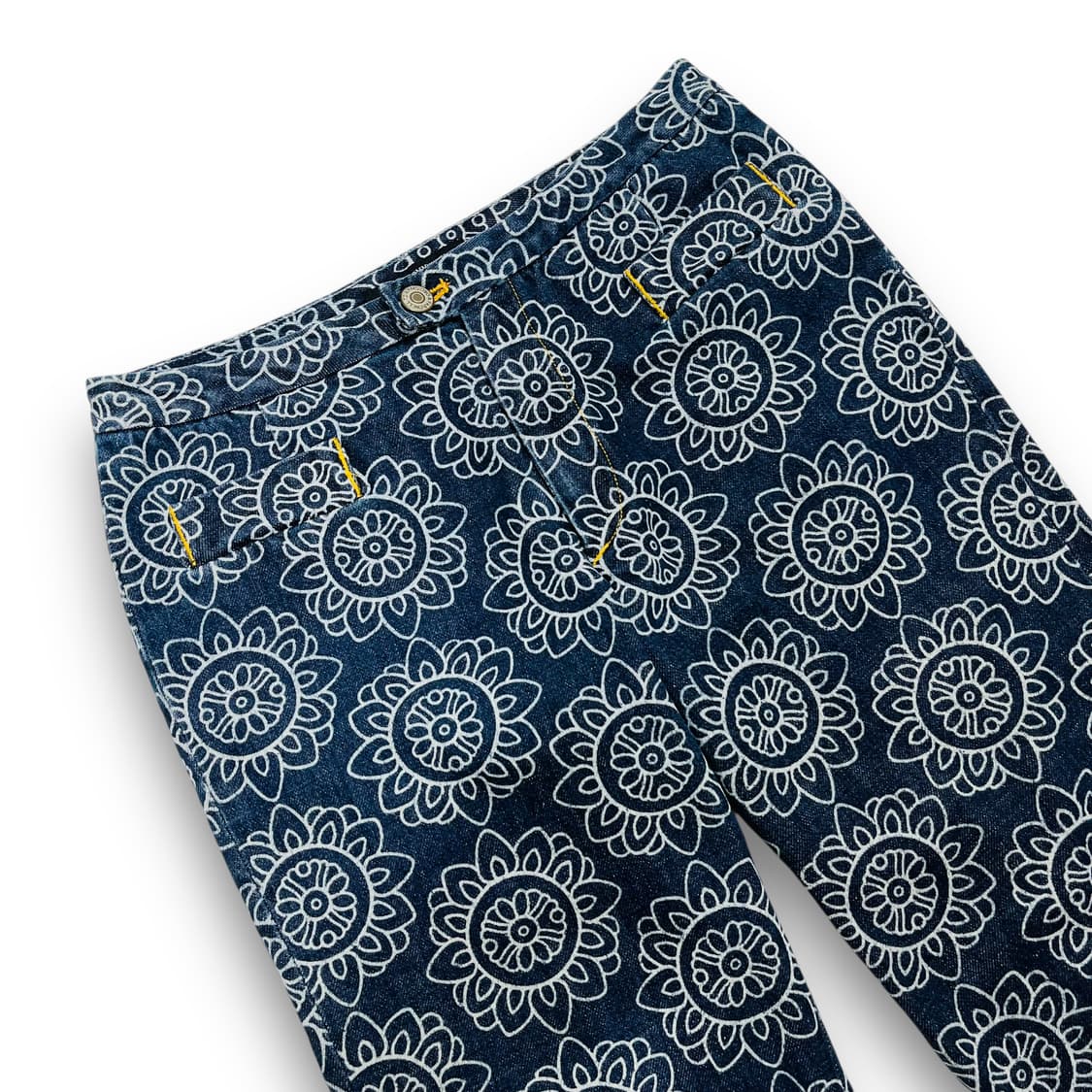 오존 커뮤니티 에스닉 플라워 빈티지 하프 팬츠 상품이미지2