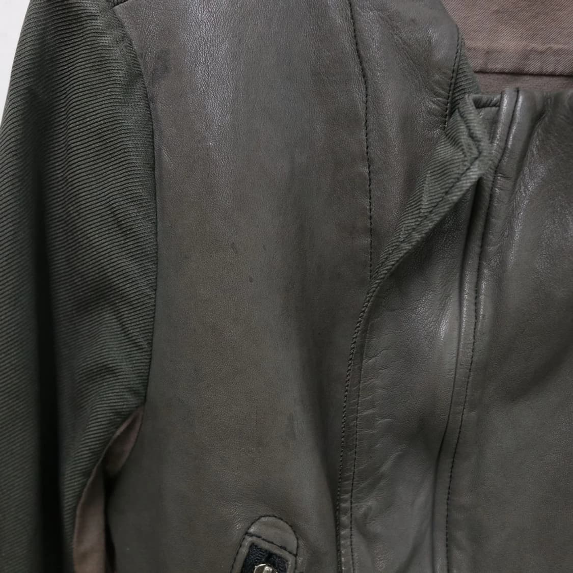 KAMISHIMA 양가죽  실크 혼방 라이더 자켓 60930 상품이미지6
