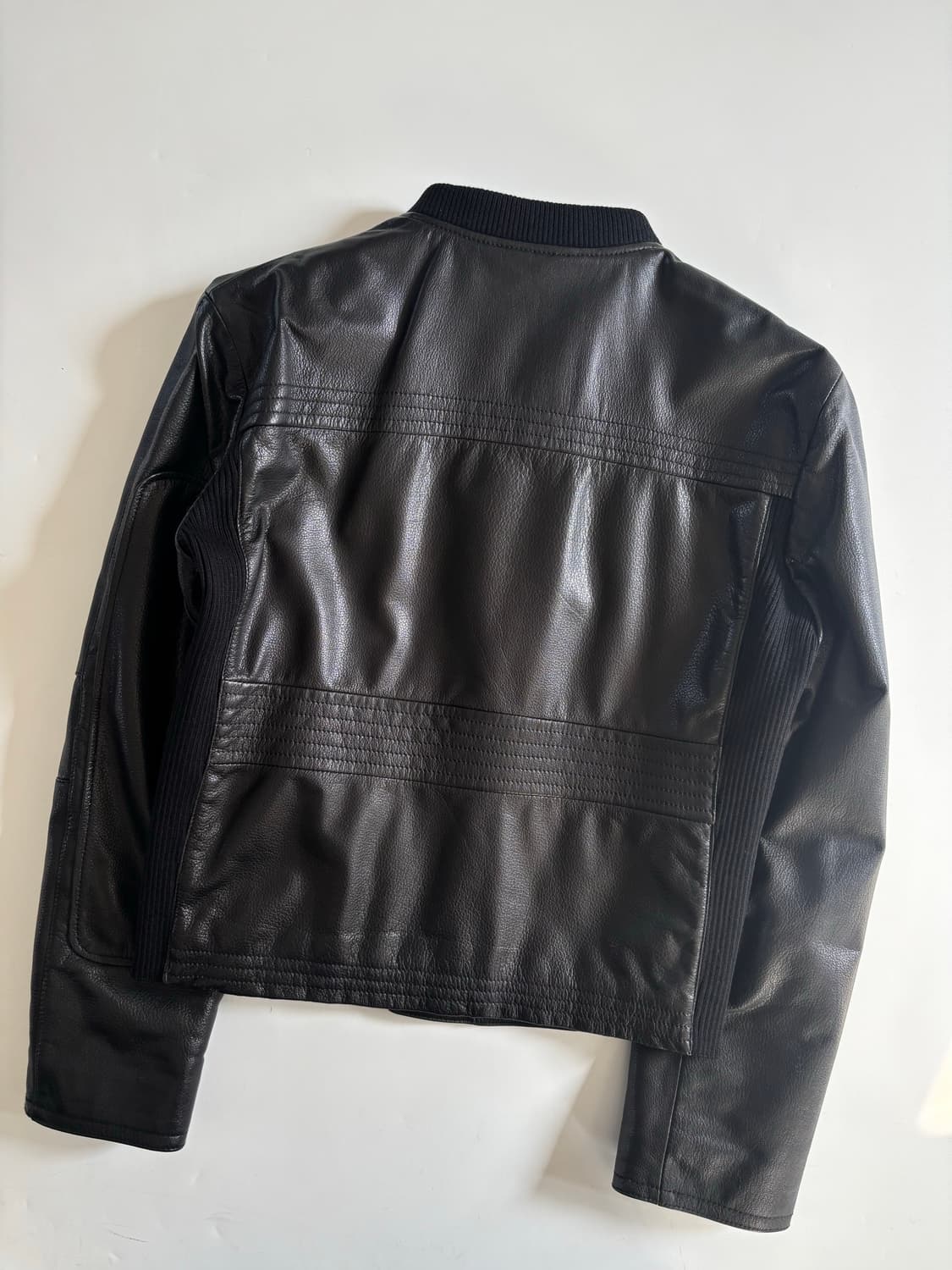 Emporio Armani 엠포리오 아르마니 블랙 레더 자켓 상품이미지5