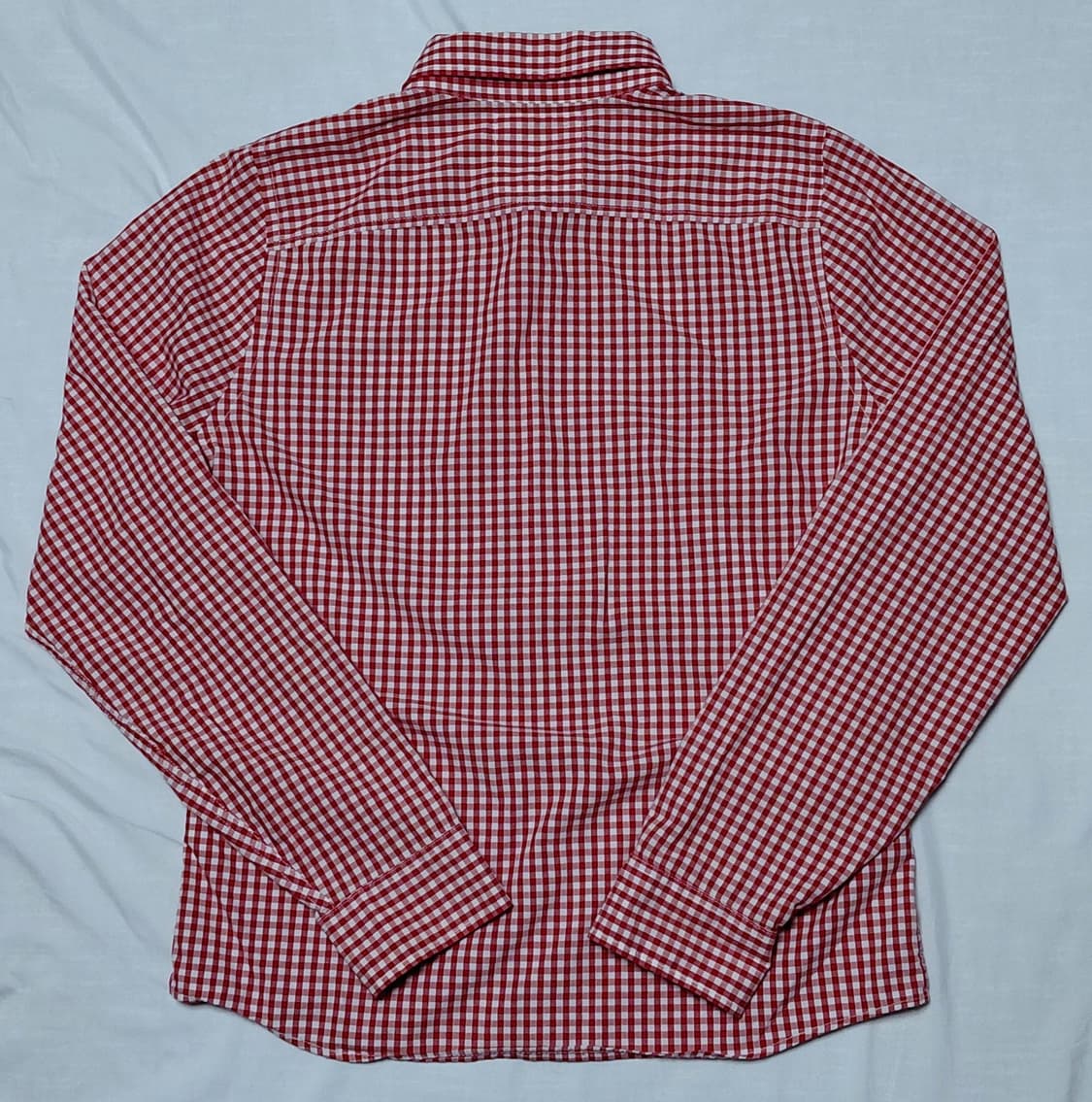 [L] 홀리스터 레드 긴팔 체크 셔츠 (상태 최상) 상품이미지7
