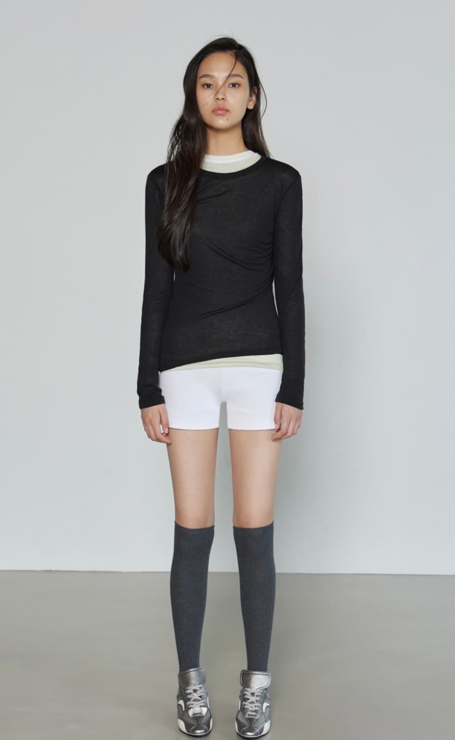 미치코런던  쇼츠 화이트 새상품 상품이미지3