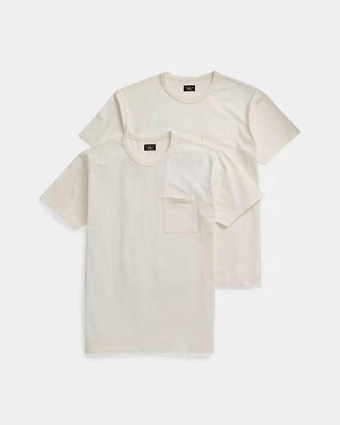 RRL 더블알엘 가먼트 다이 포켓 티셔츠 투팩 웜화이트 XL 상품이미지1