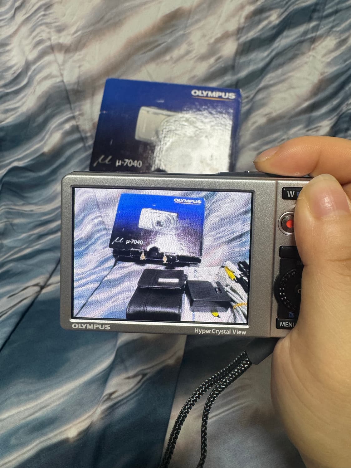 올림푸스 뮤 7040 블루 카메라 풀박 미품✨ 상품이미지6
