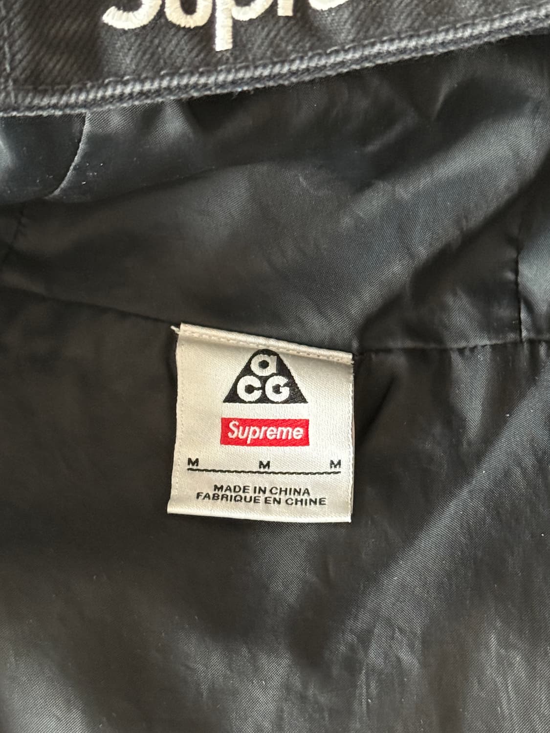 슈프림 ACG 데님 풀오버 블랙M 상품이미지2