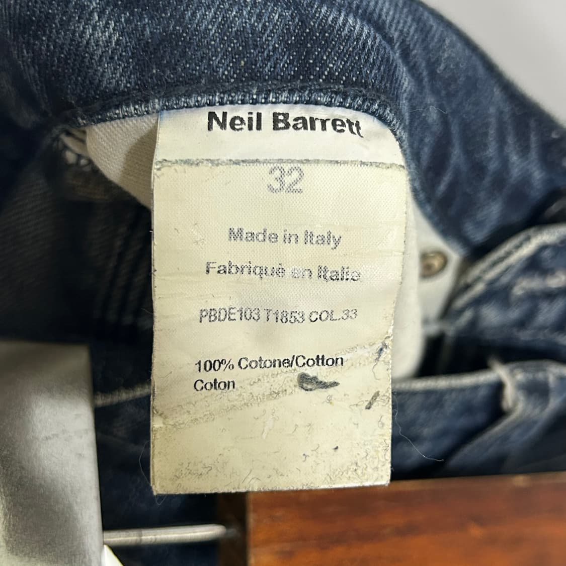 [Neil Barrett] 닐바렛 워싱 데님팬츠 상품이미지6