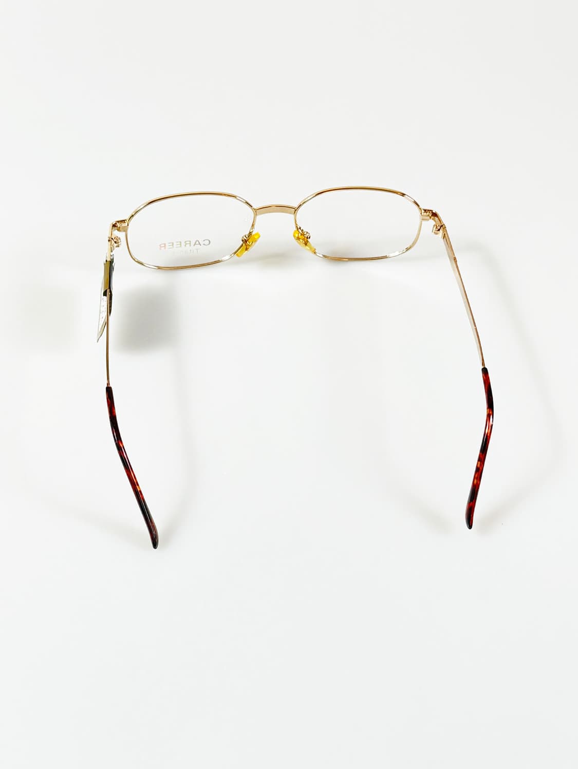 90s CAREER 골드 티타늄 슬림 오벌 빈티지 안경 상품이미지5