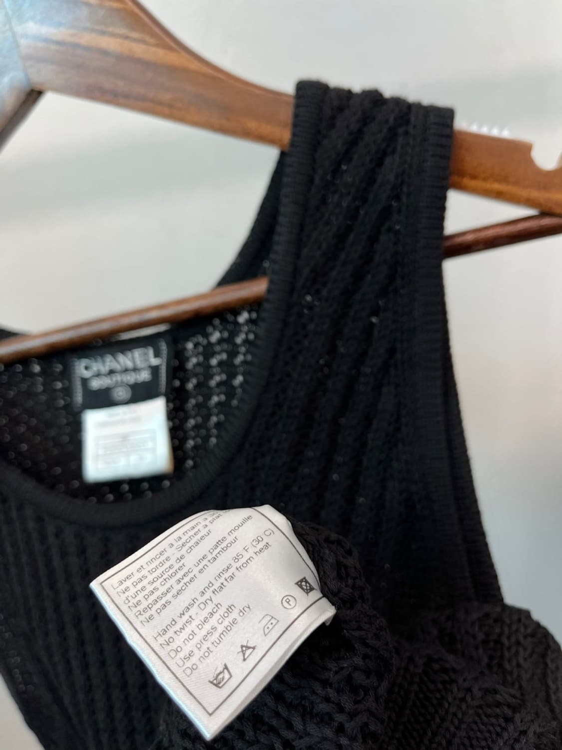 여) 샤넬 민소배 니트탑  상품이미지8
