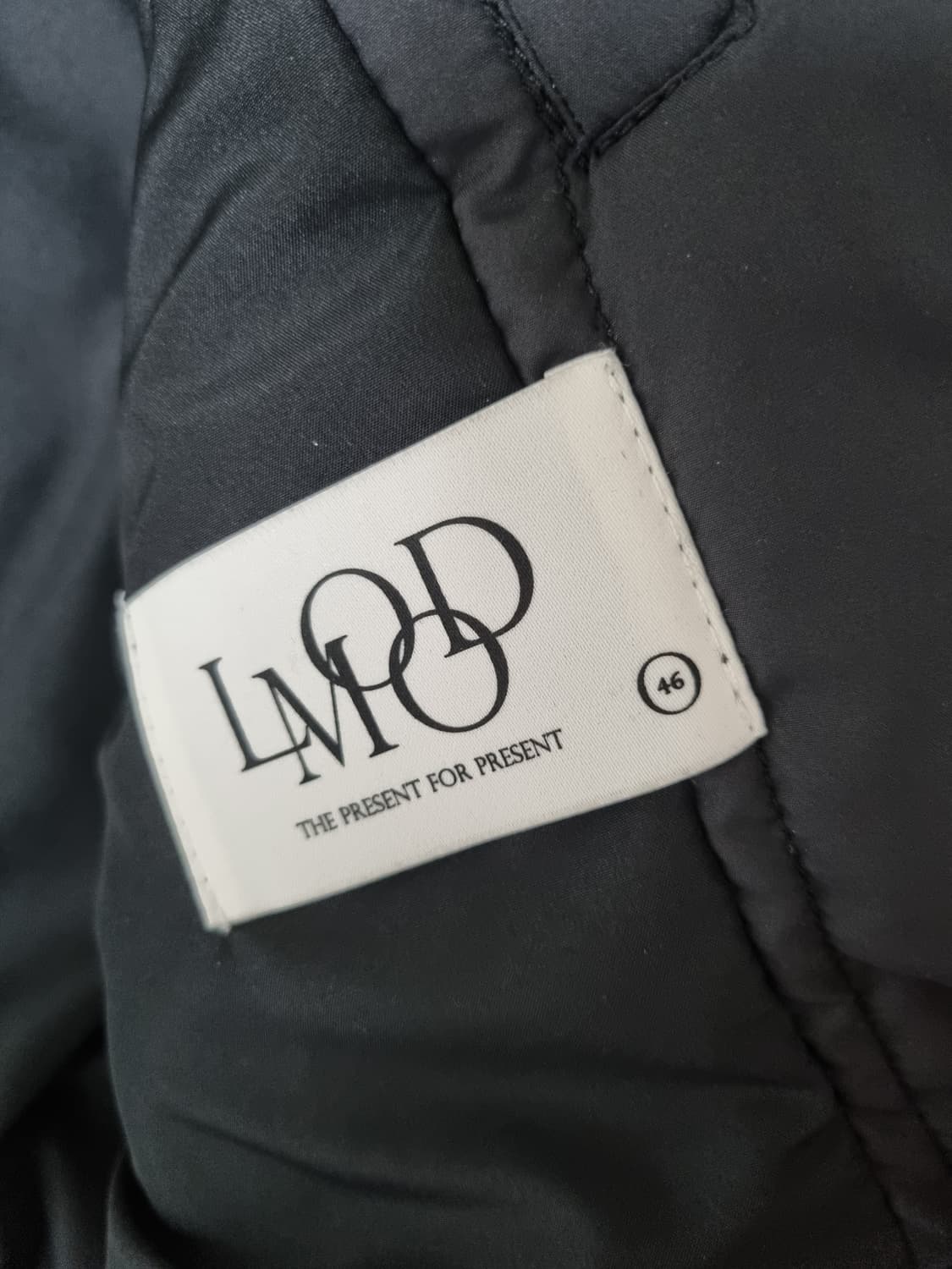 엘무드 텐쿠 퀼티드 블루종 자켓 블랙 46 상품이미지8