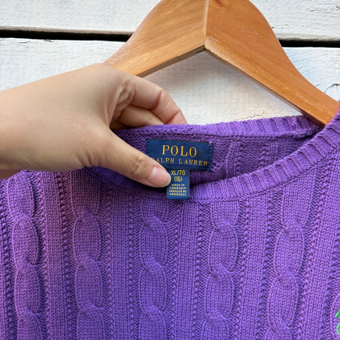 Polo 폴로 케이블 꽈배기 니트 상품이미지4