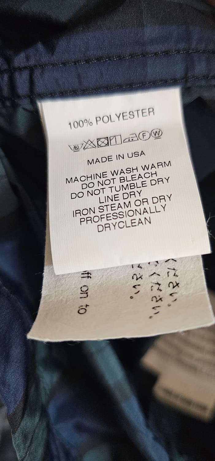 엔지니어드 가먼츠 아틀랜틱 파카 블랙워치 크러시드 태피터 상품이미지7