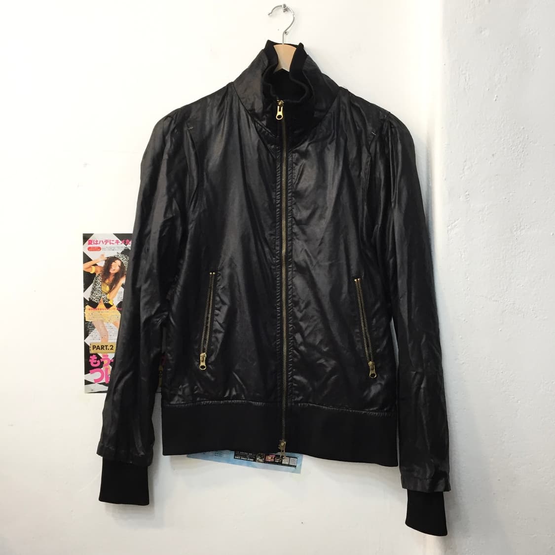 빈티지 골드 포인트 블루종 자켓 상품이미지2