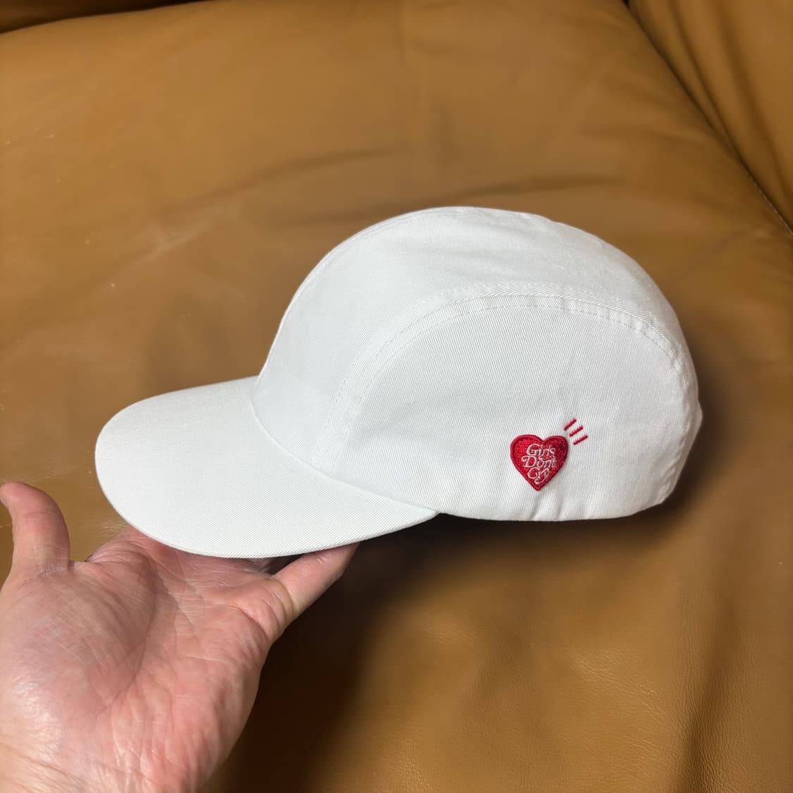 휴먼메이드 걸스 돈 크라이 캠프캡 모자 워시드 화이트 상품이미지5