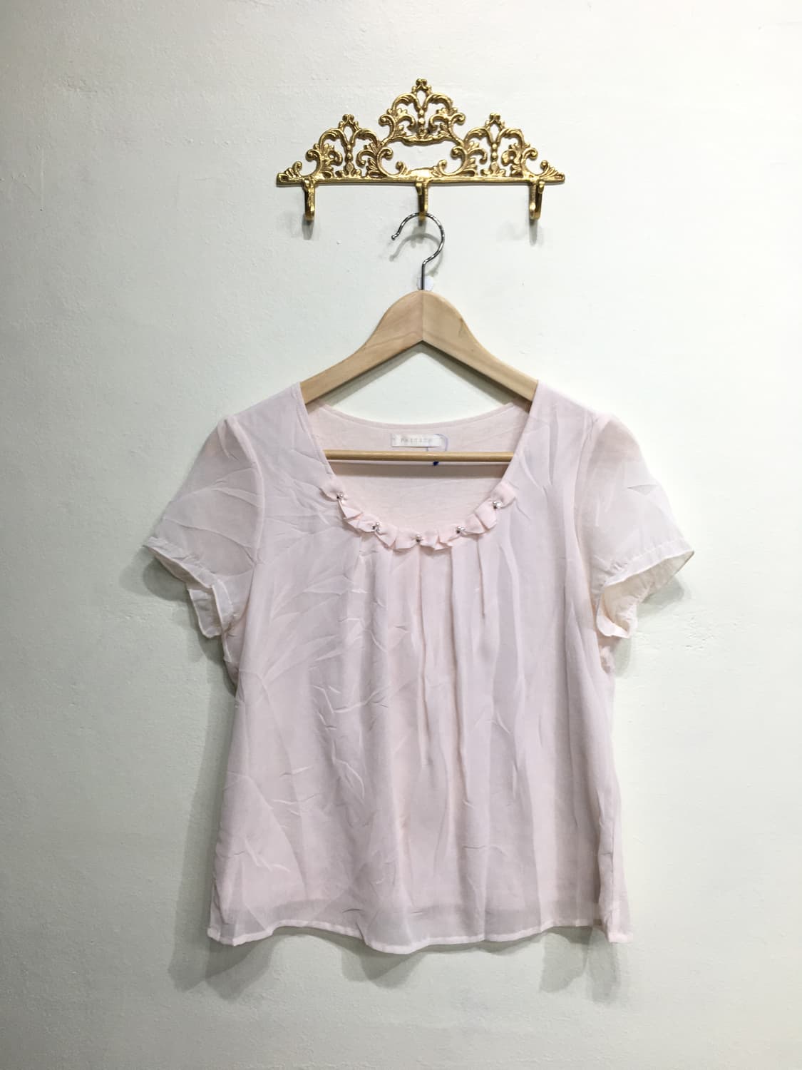 빈티지 소라 핑크 쉬폰 페어리 코디세트 상품이미지3